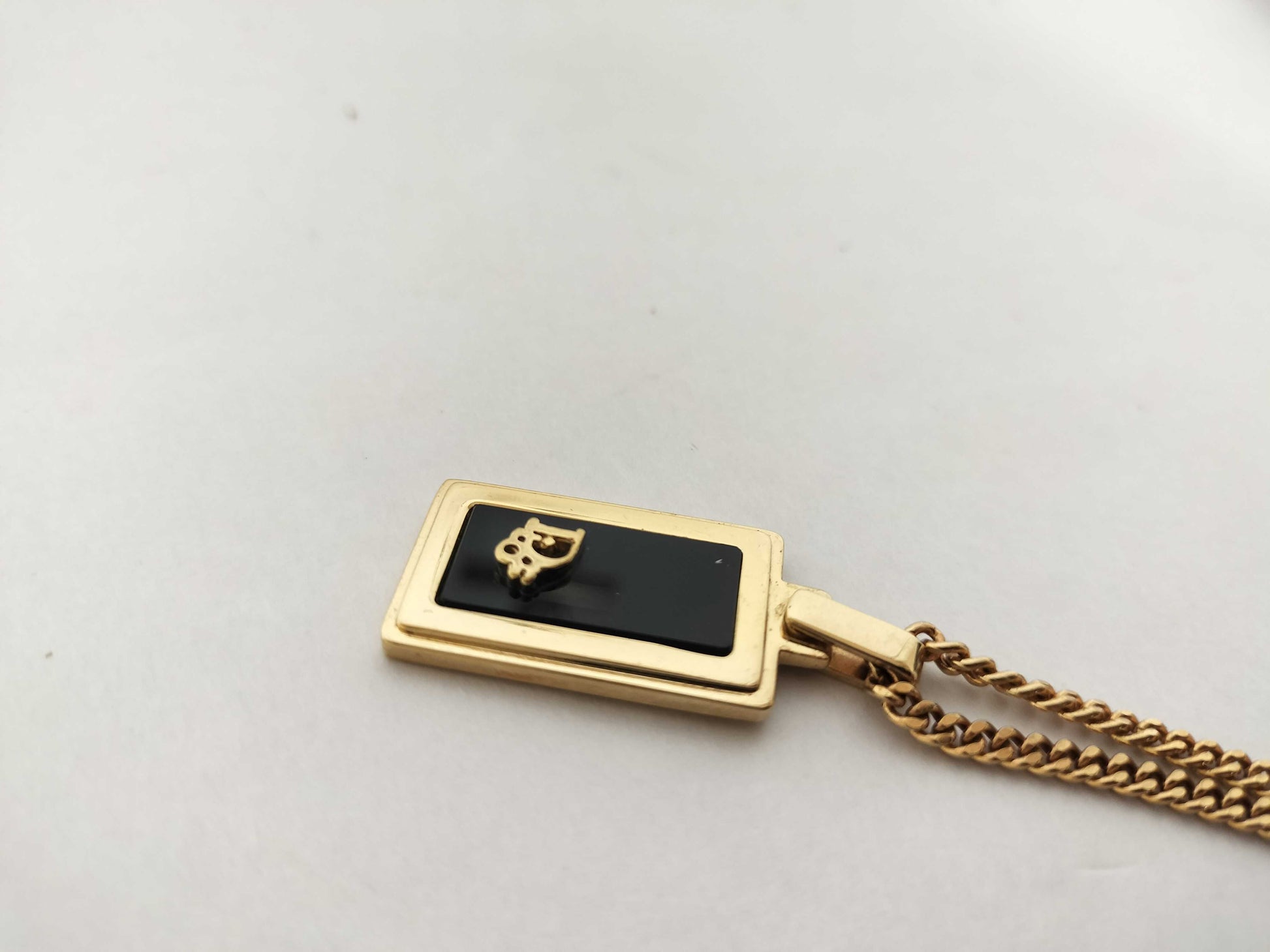 Dior Dior Dior Necklace Gold CD Logo Necklace