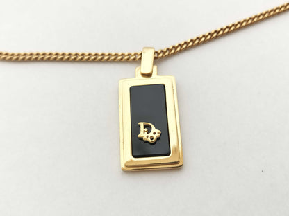 Dior Dior Dior Necklace Gold CD Logo Necklace