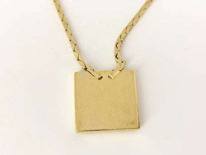 Dior Dior Dior Necklace Gold Logo Necklace