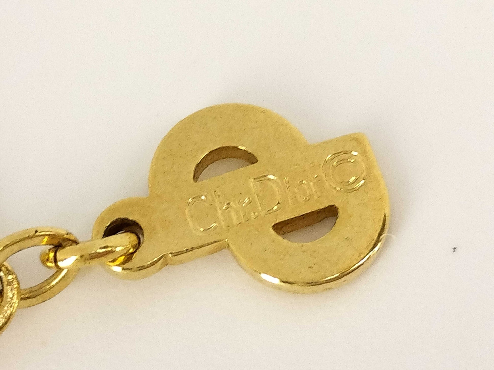 Dior Dior Dior Necklace Gold Logo Necklace
