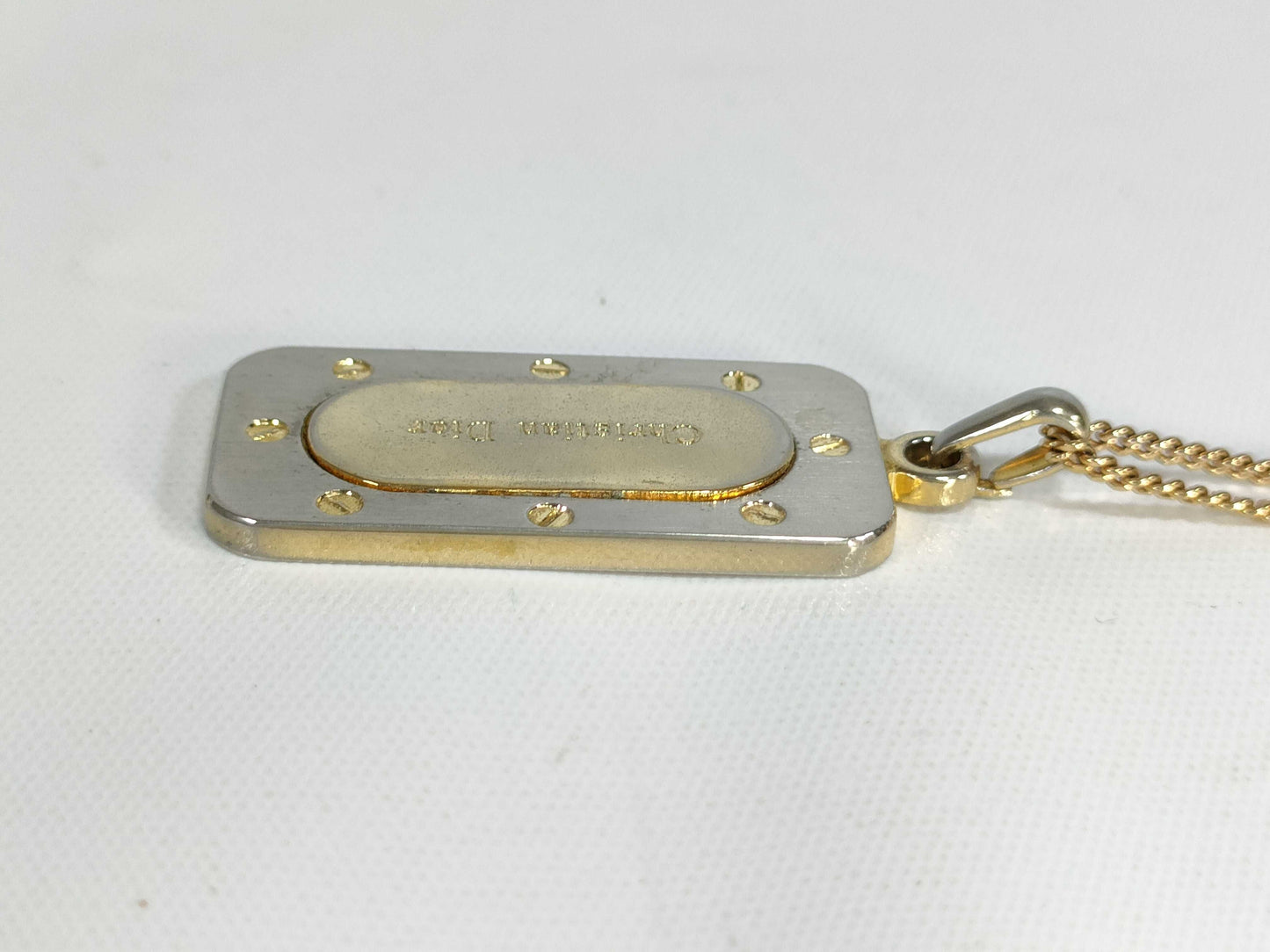 Dior Dior Dior Necklace Gold Logo Necklace