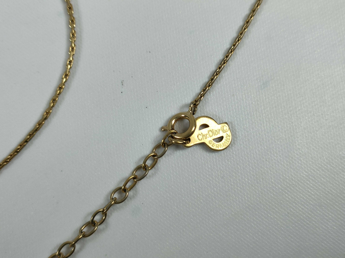 Dior Gold Stone Necklace