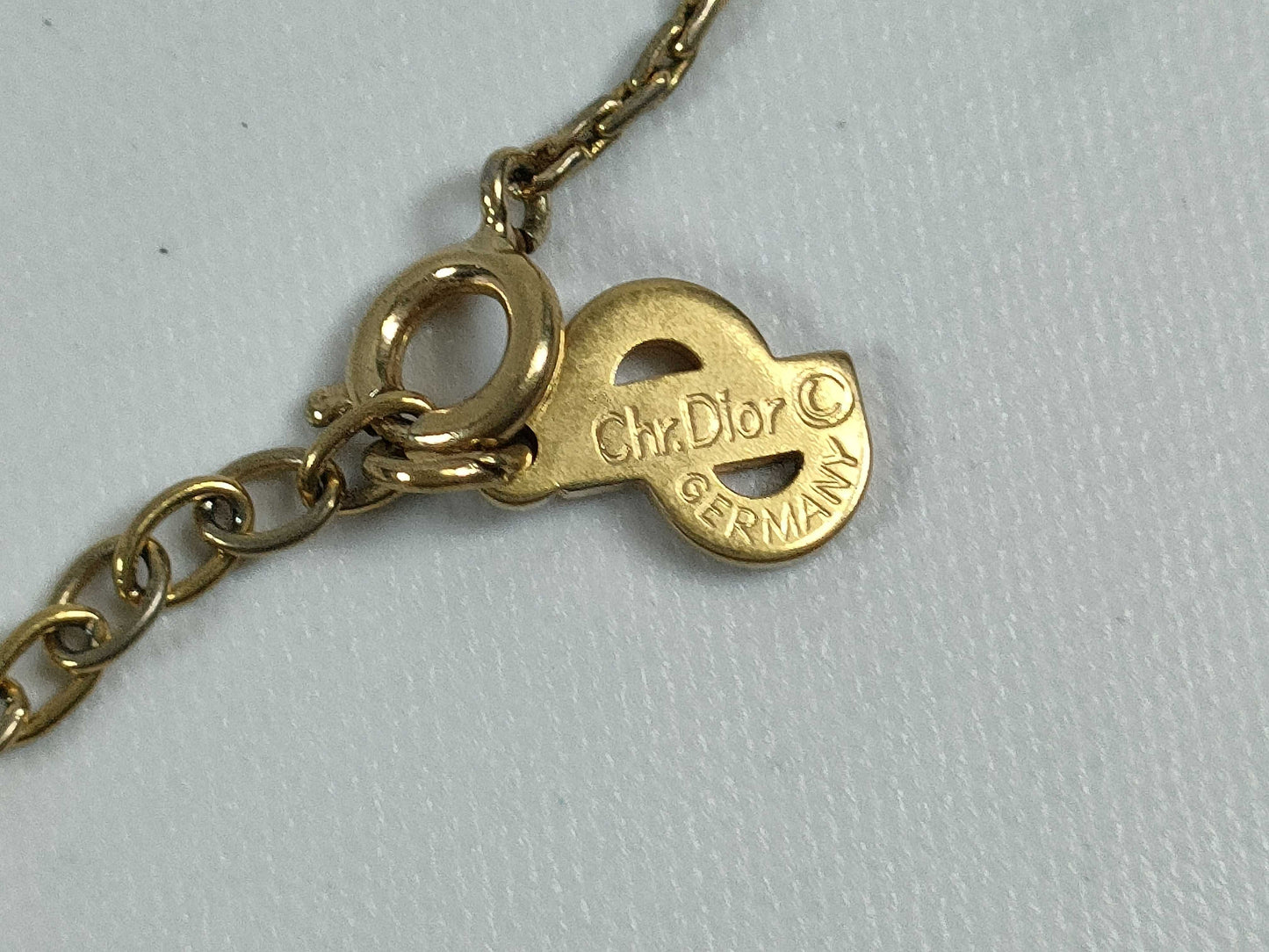 Dior Gold Stone Necklace