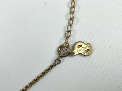 Dior Gold Logo Necklace