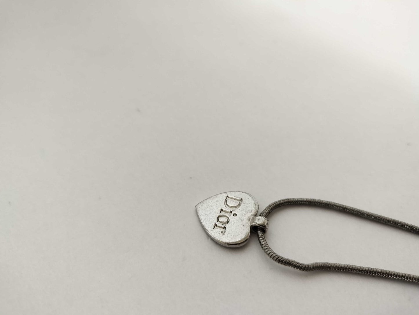 Christian Dior Dior Silver Heart Necklace