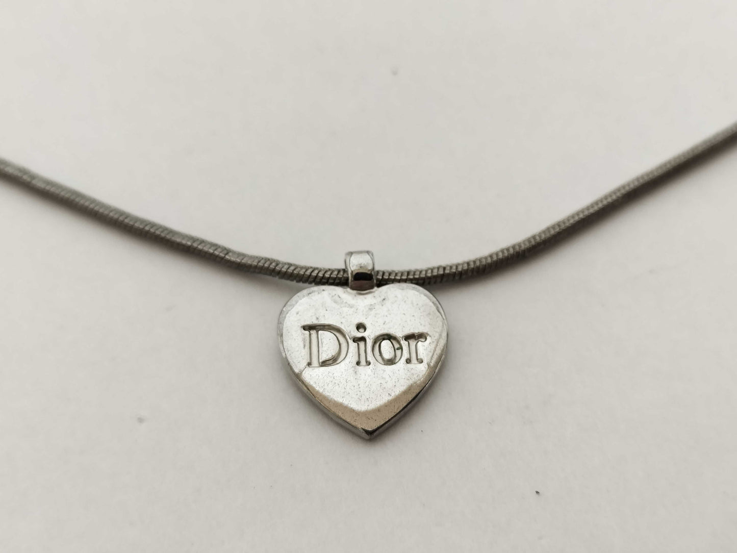 Christian Dior Dior Silver Heart Necklace