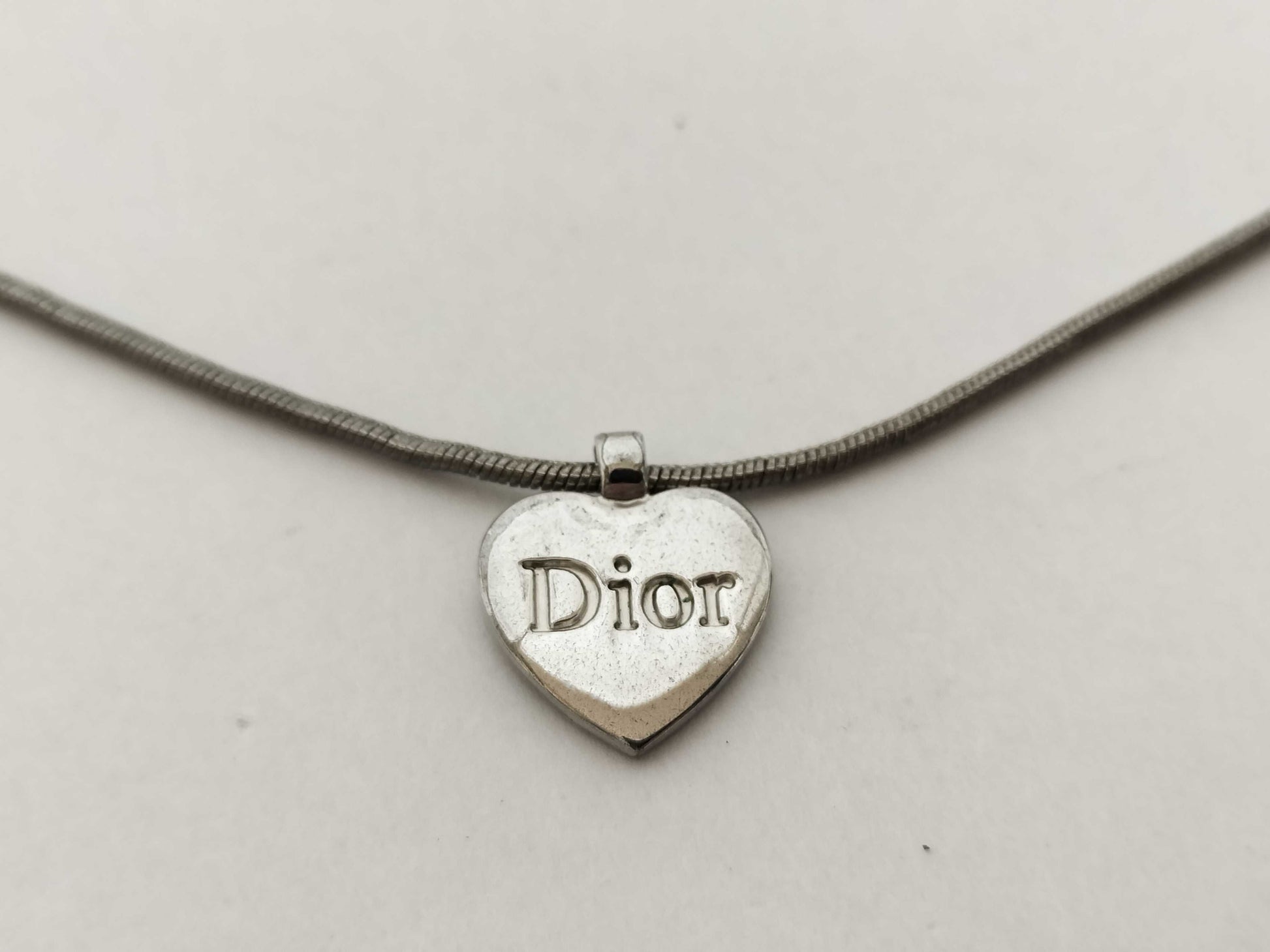Christian Dior Dior Silver Heart Necklace
