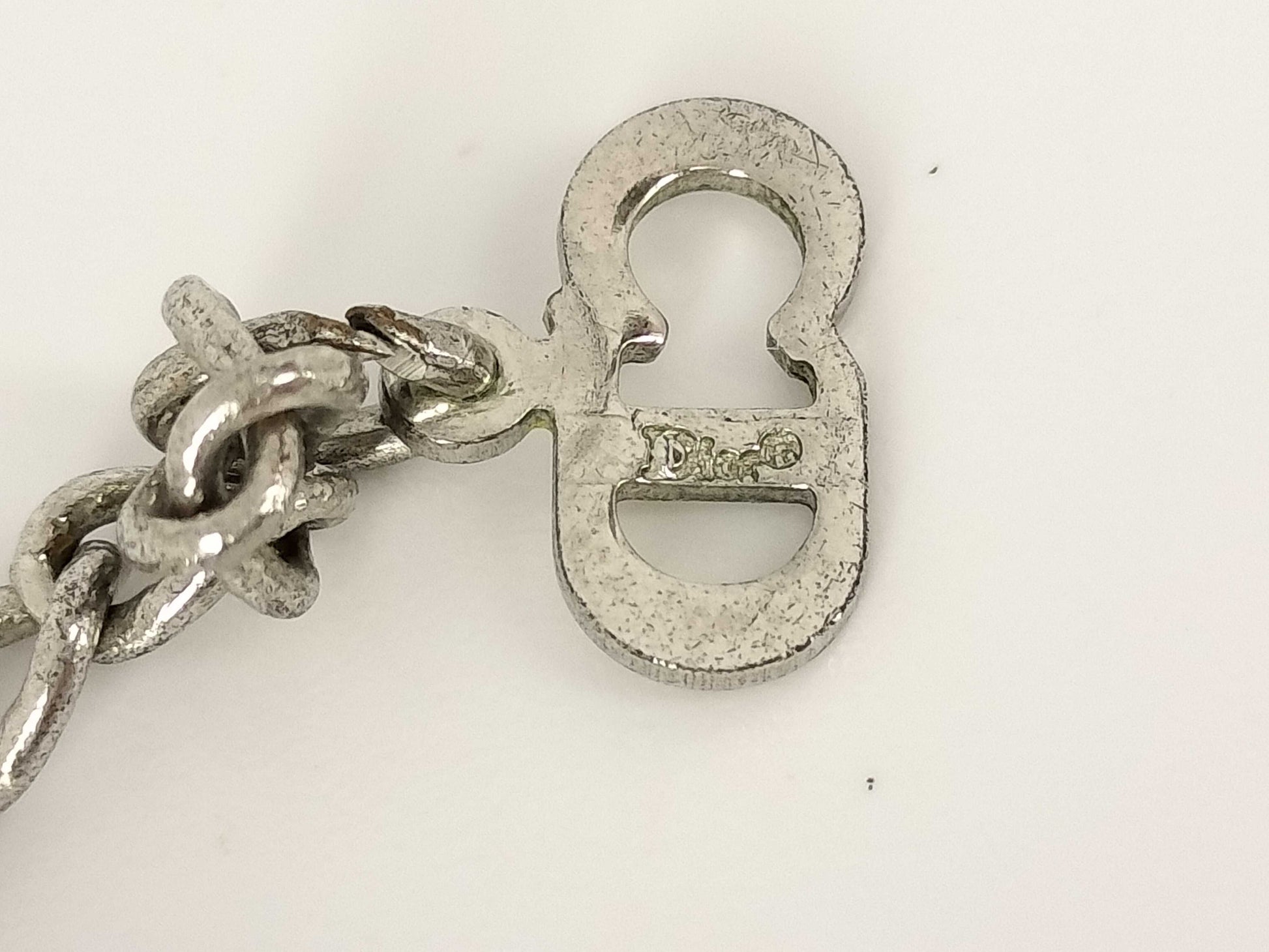 Dior Dior Silver Logo Necklace