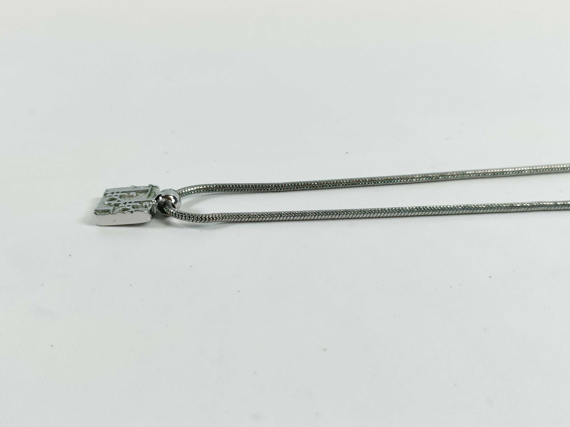 Dior Silver Logo Necklace