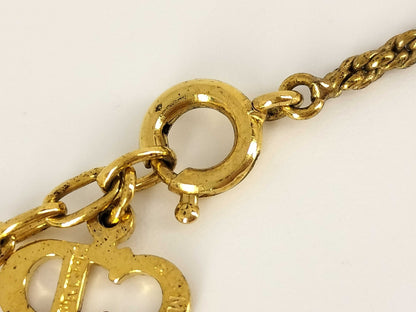 Dior Dior Dior Necklace Gold CD Logo Necklace