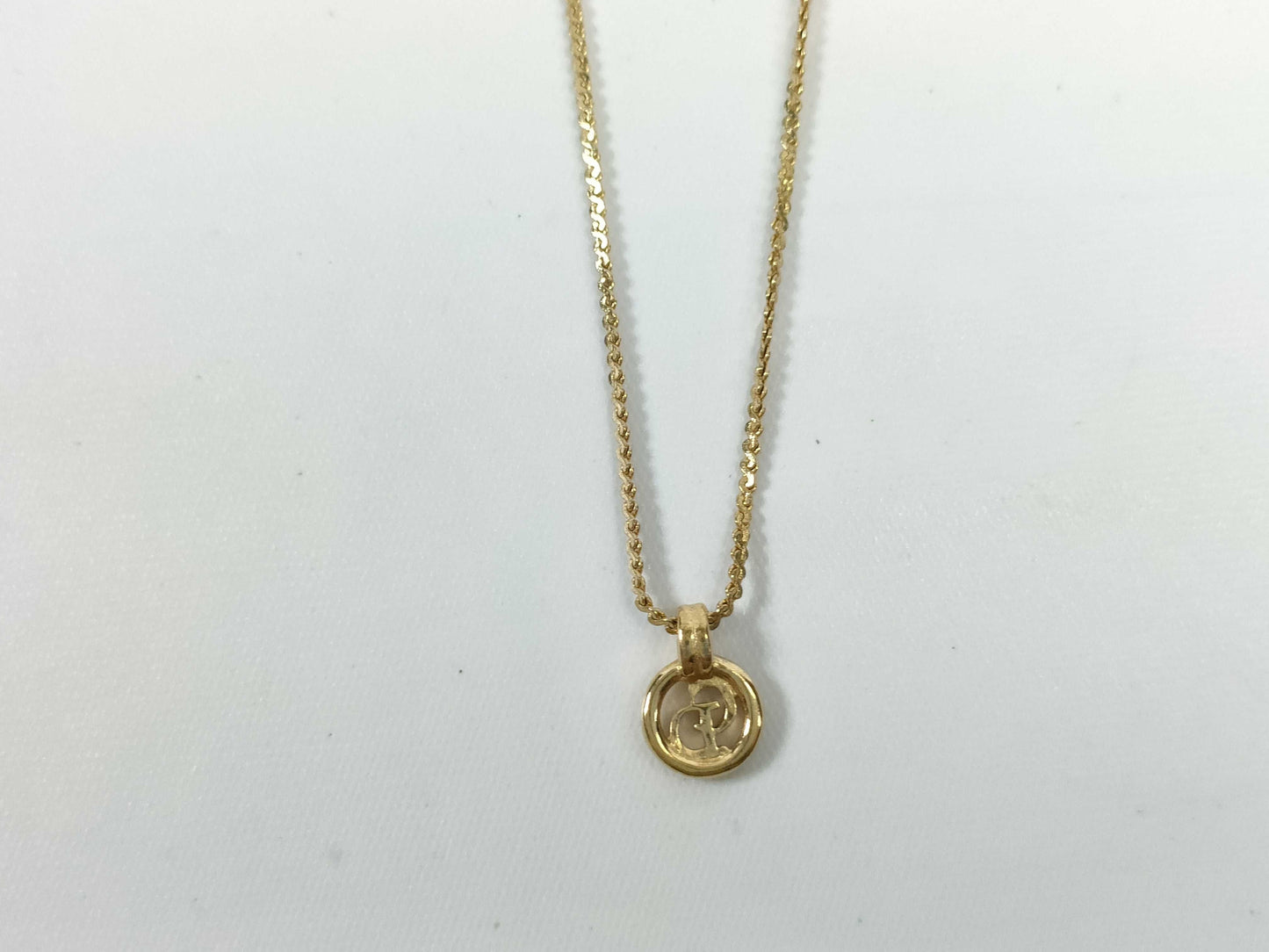 Dior Gold CD Logo Necklace