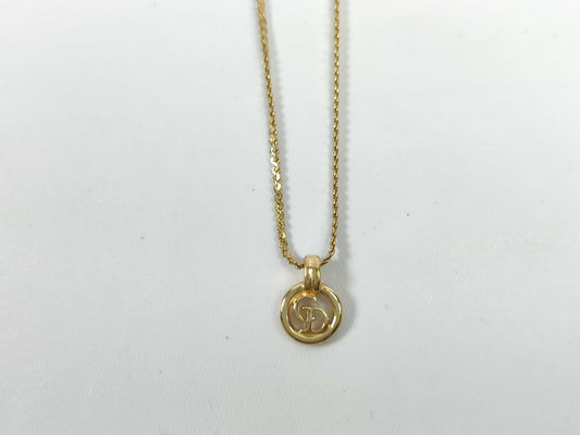 Dior Gold CD Logo Necklace