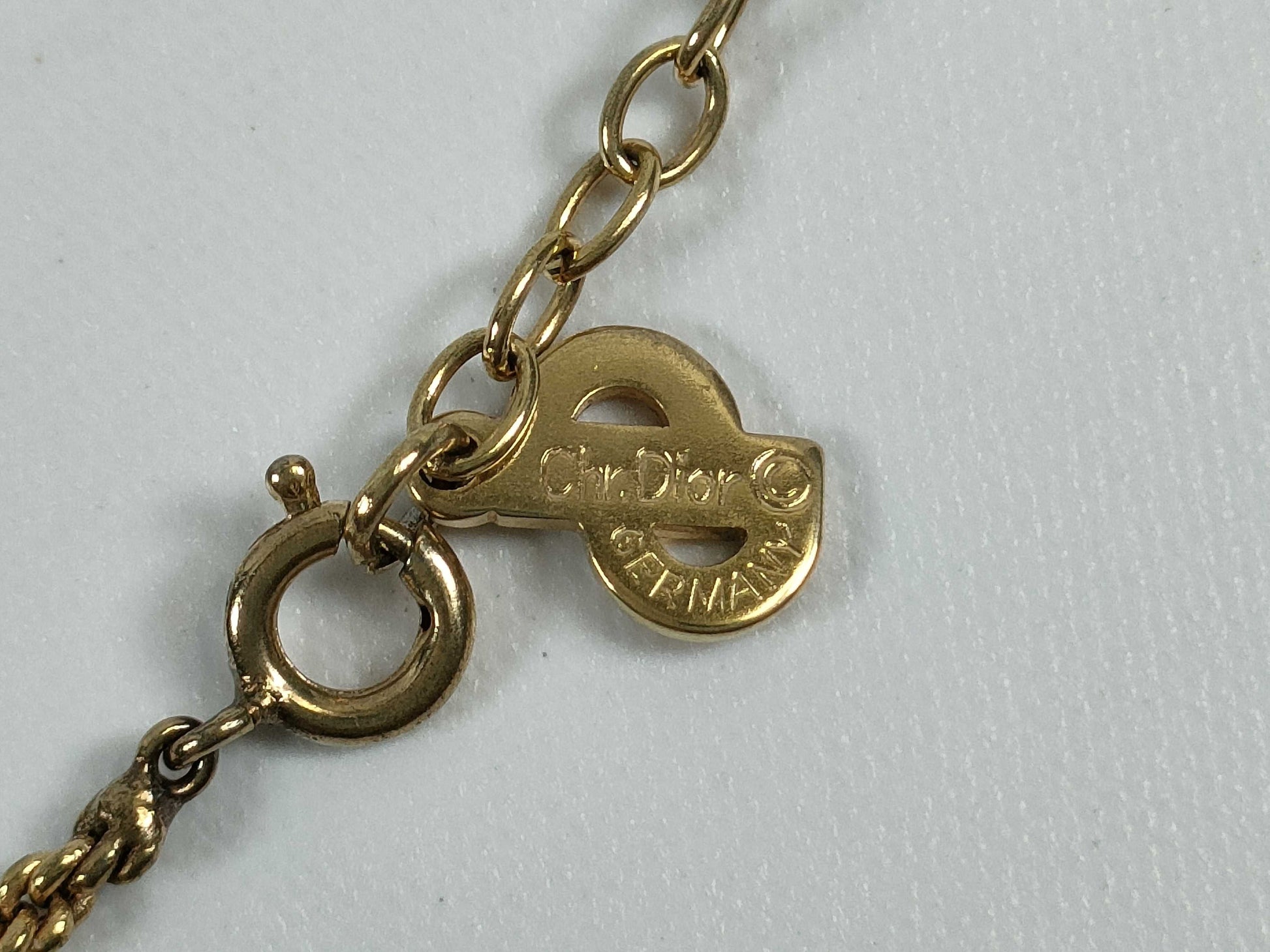 Dior Gold Stone Necklace