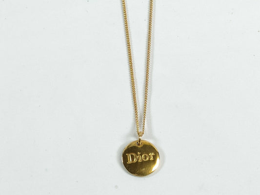 Dior Gold Logo Necklace