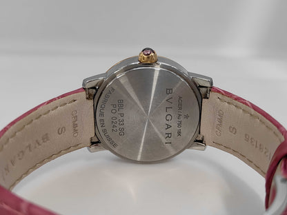 BVLGARI BBLP33SG PO0242 Shell Dial Quartz Men's Watch