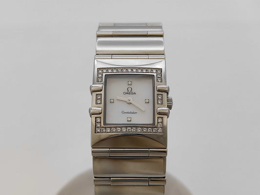 OMEGA Constellation Quadra 56863540 Shell Dial Quartz Women's Watch