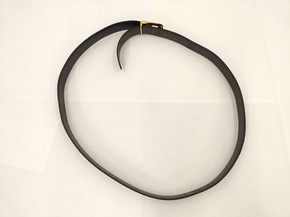 Yves Saint Laurent logo gold-colored buckle belt