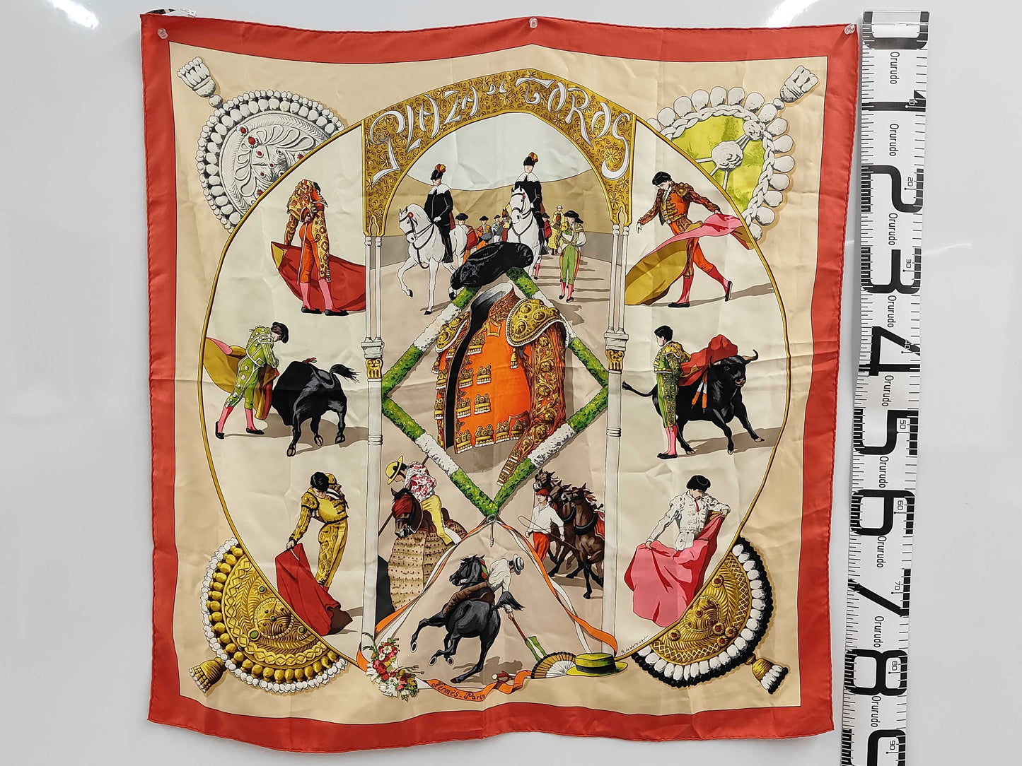 HERMES Carré 90 Plaza de Toros Bullring Scarf