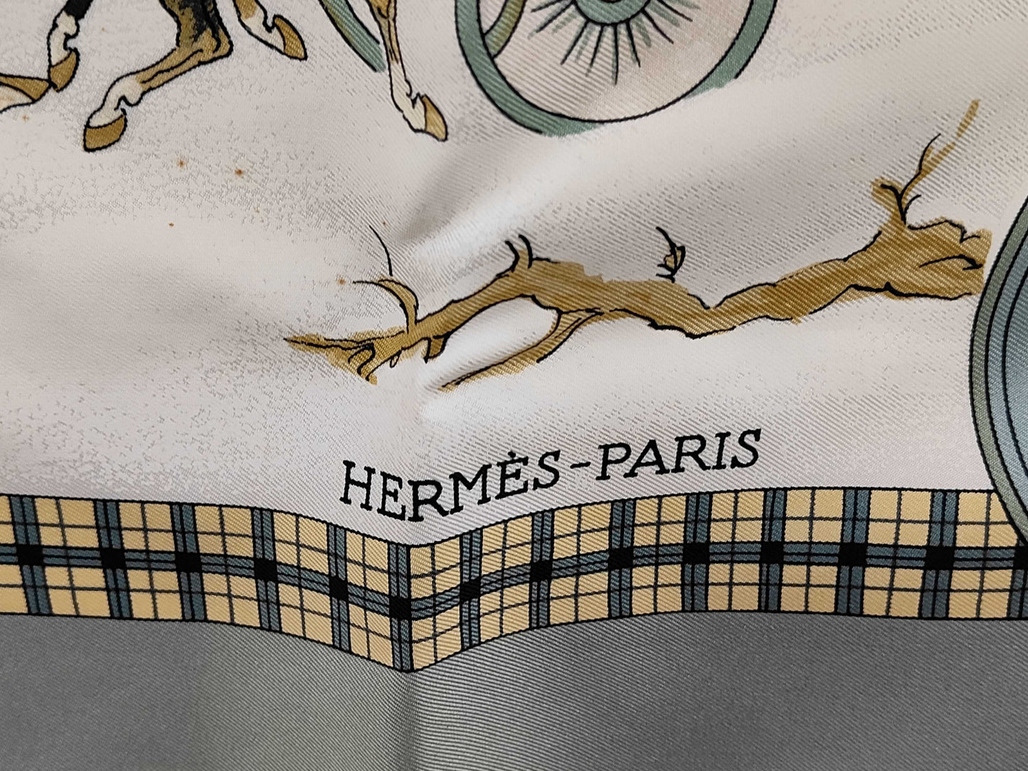 HERMES Carré 90 LHiver en Poste Winter Mail Carriage Scarf