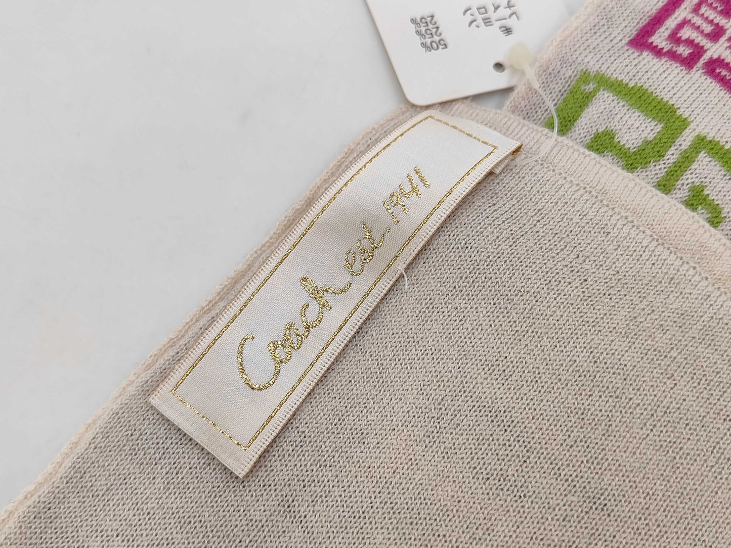 COACH Logo Multicolor Scarf Other Accessories