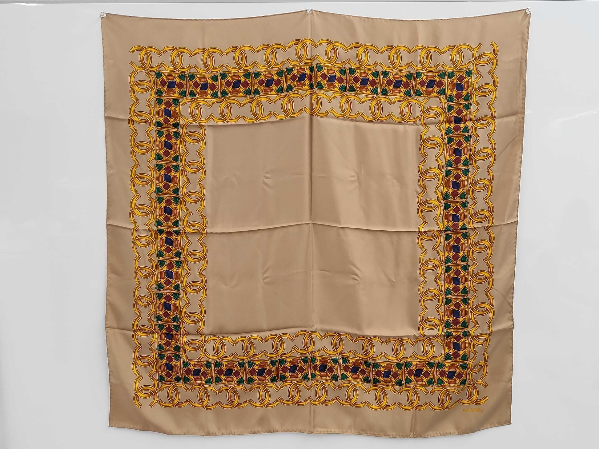 CHANEL Coco Mark Accessory Motif Scarf