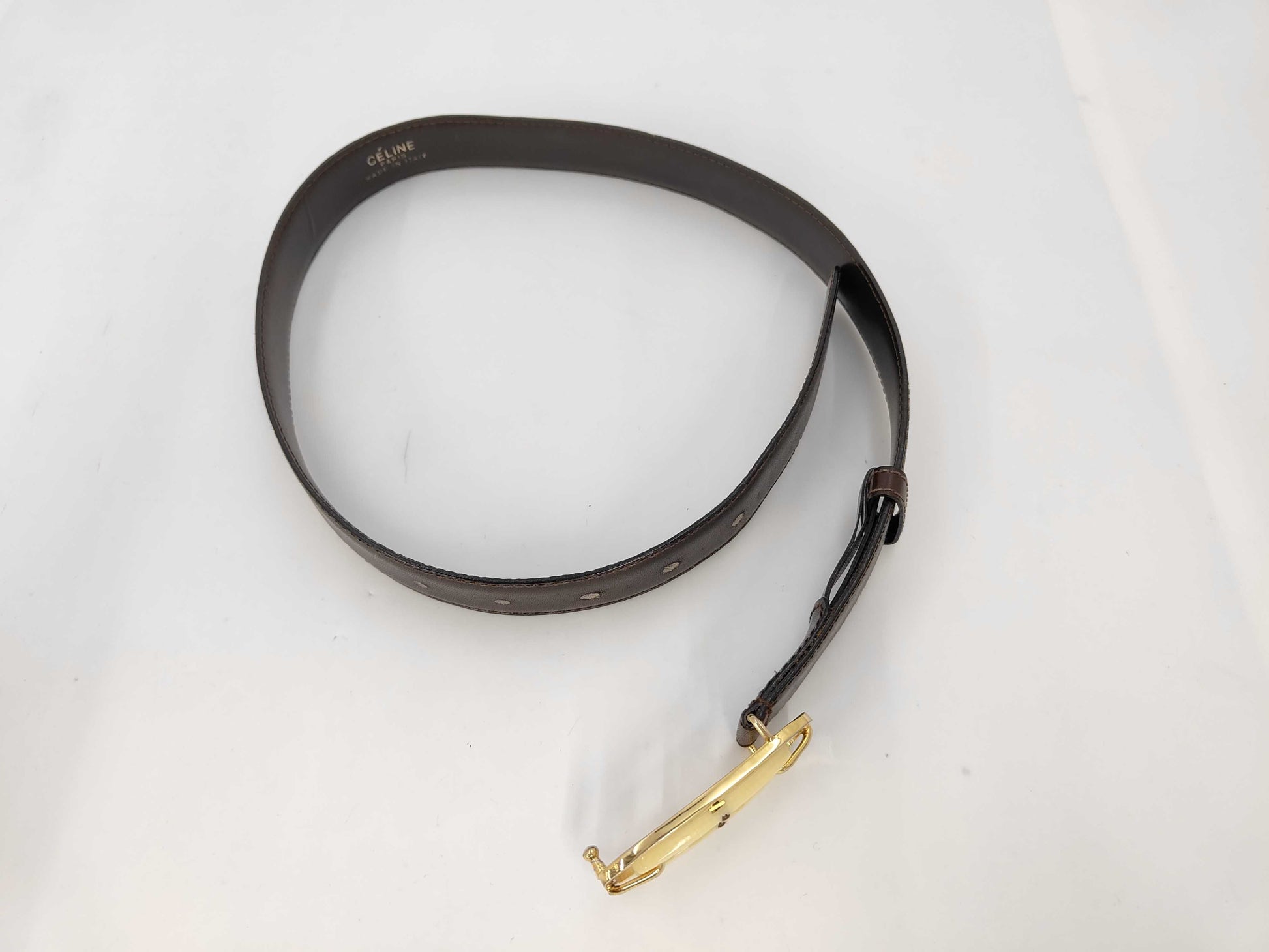 CELINE Horse Carriage Buckle Belt