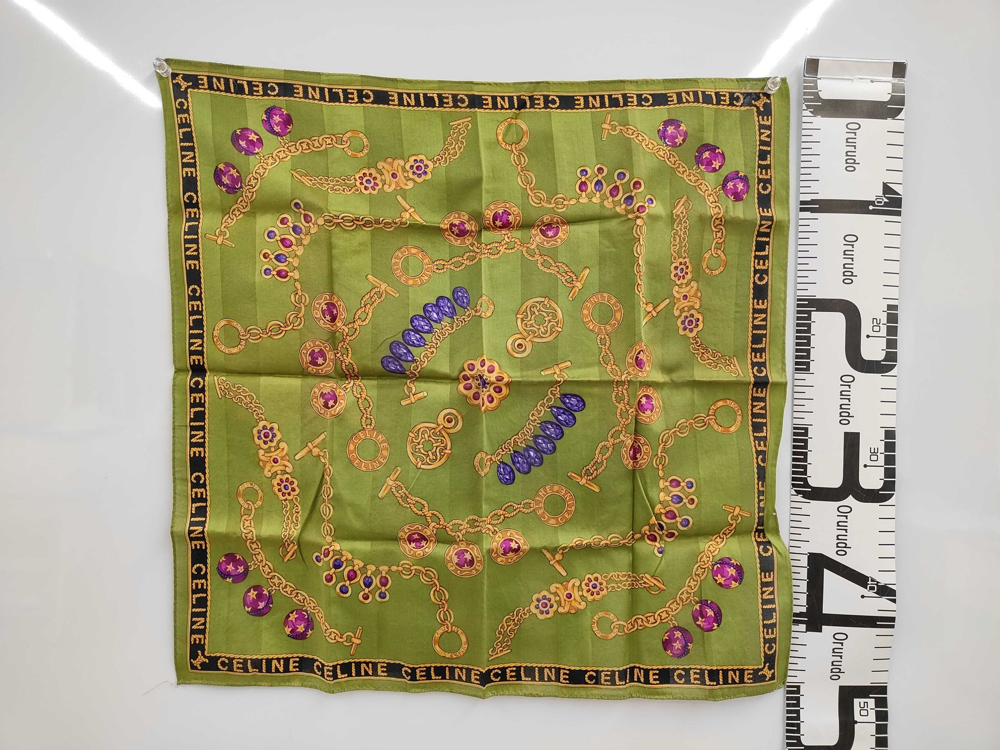 CELINE Logo Chain Pattern Handkerchief and Other Accessories