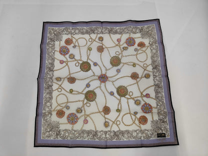 CELINE Logo Chain Flower Cotton Handkerchief Other Accessories