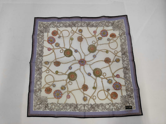 CELINE Logo Chain Flower Cotton Handkerchief Other Accessories