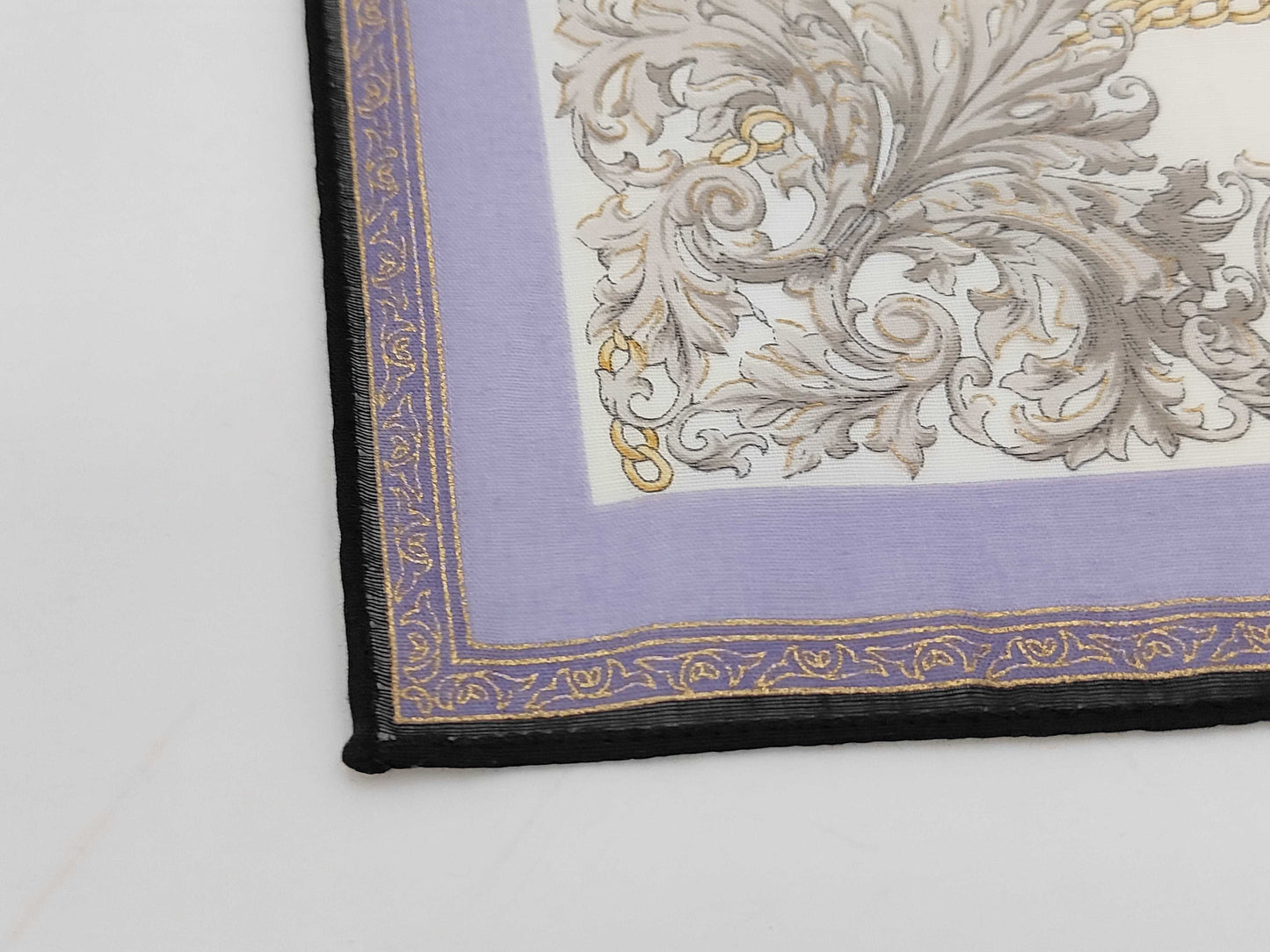 CELINE Logo Chain Flower Cotton Handkerchief Other Accessories