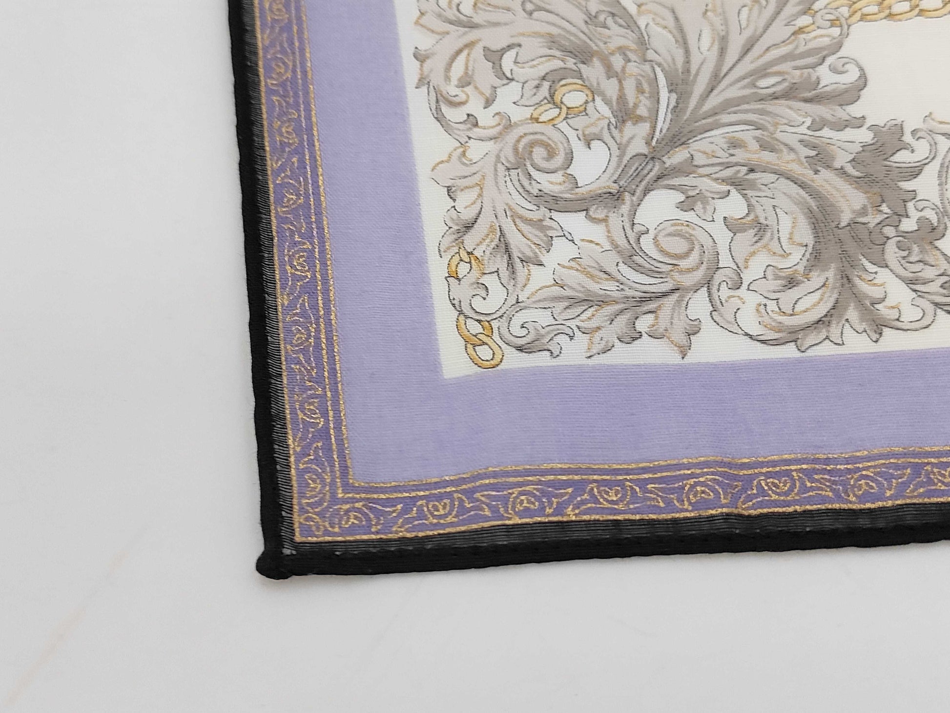 CELINE Logo Chain Flower Cotton Handkerchief Other Accessories