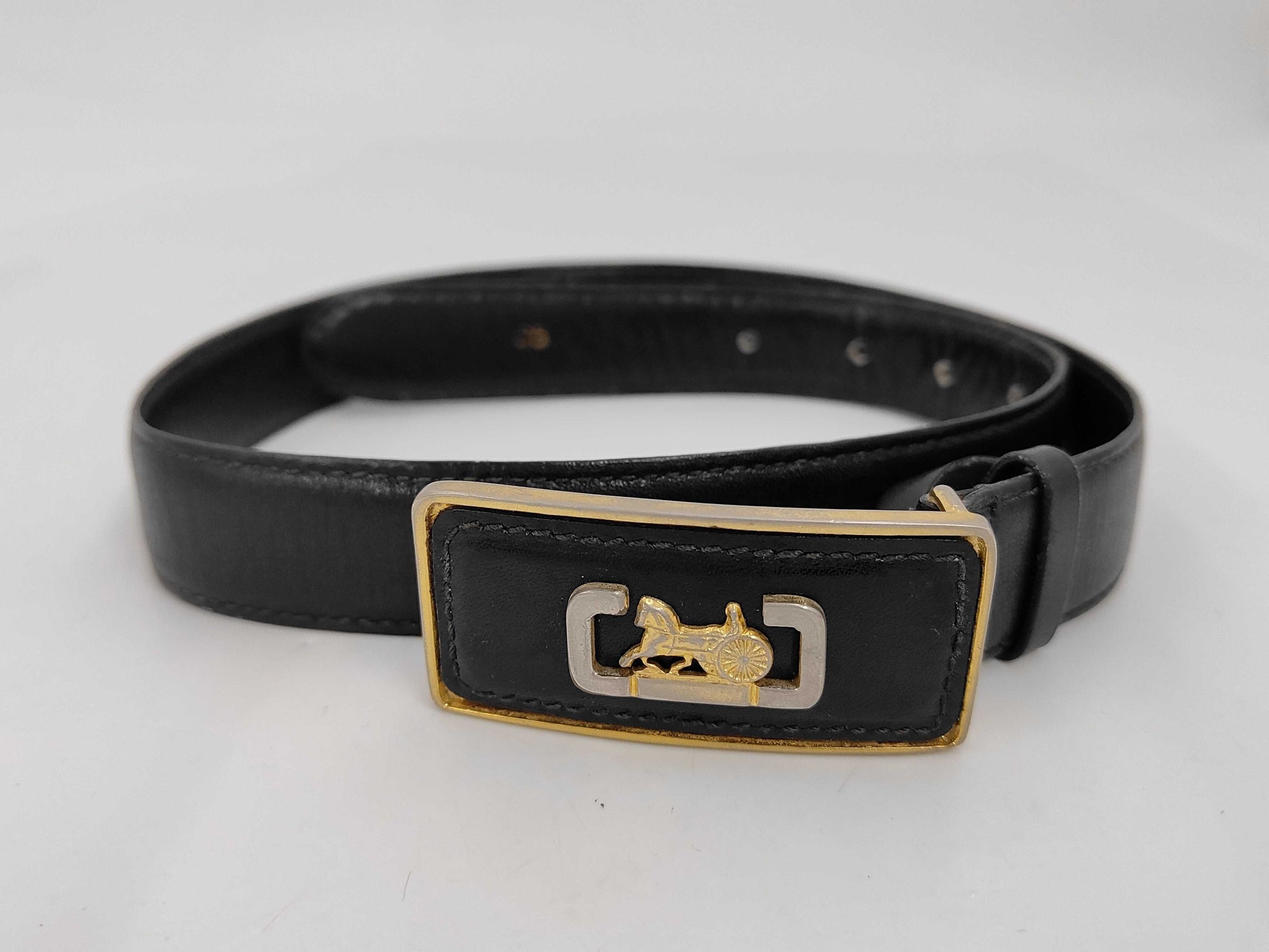 CELINE Horse Carriage Buckle Belt