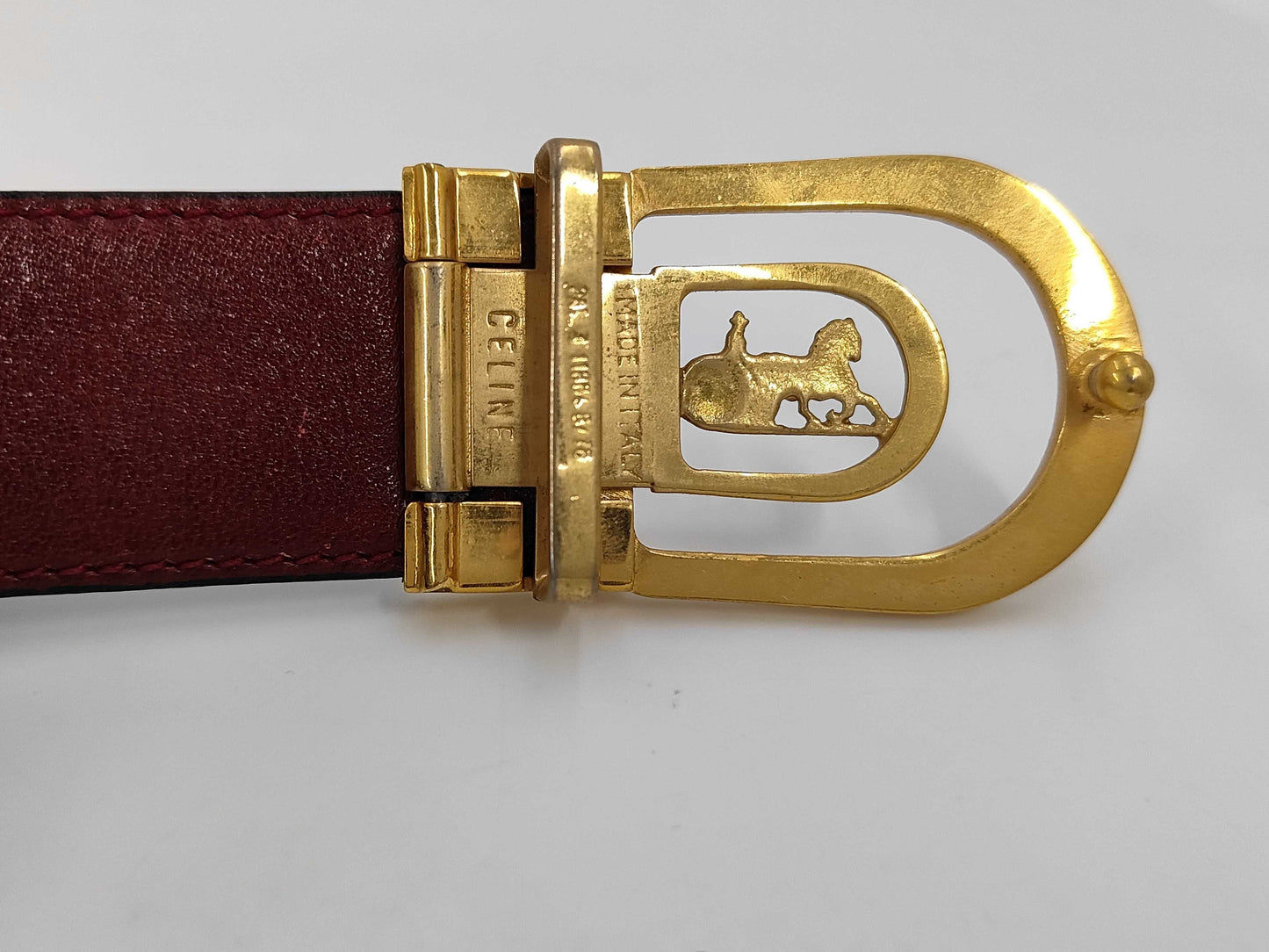 CELINE Horse Carriage Buckle Belt