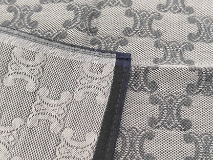 CELINE Macadam All-Over Print Cotton Handkerchief and Other Accessories