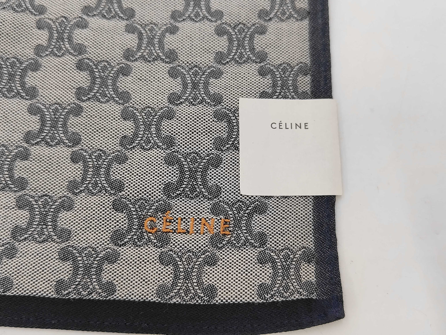 CELINE Macadam All-Over Print Cotton Handkerchief and Other Accessories