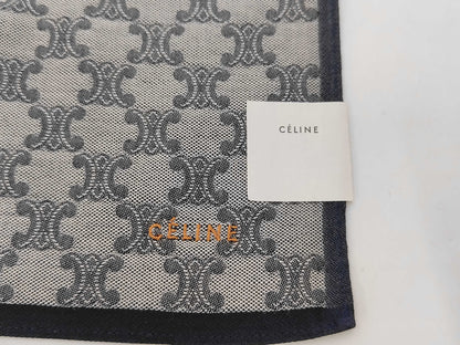 CELINE Macadam All-Over Print Cotton Handkerchief and Other Accessories