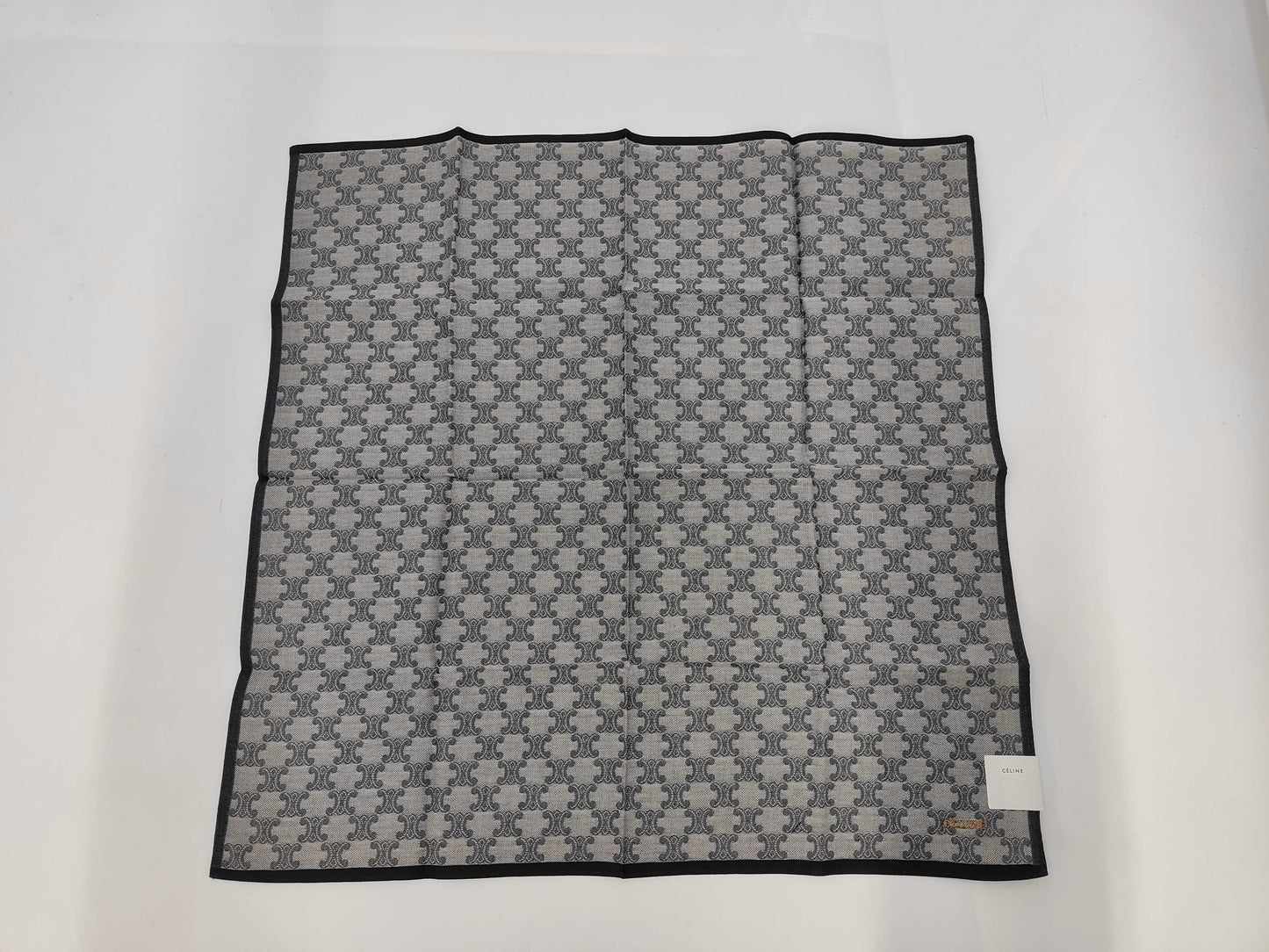 CELINE Macadam All-Over Print Cotton Handkerchief and Other Accessories