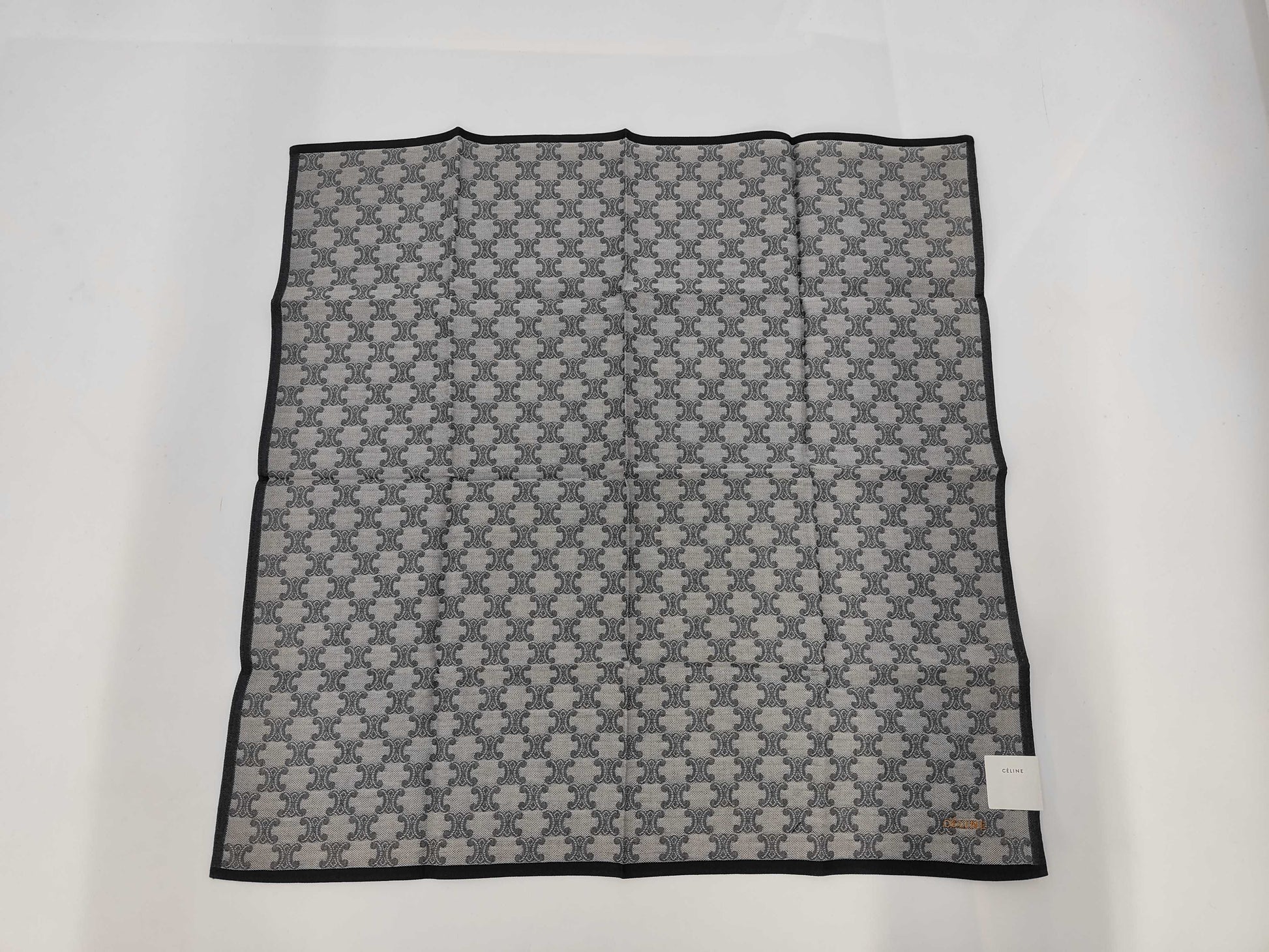 CELINE Macadam All-Over Print Cotton Handkerchief and Other Accessories