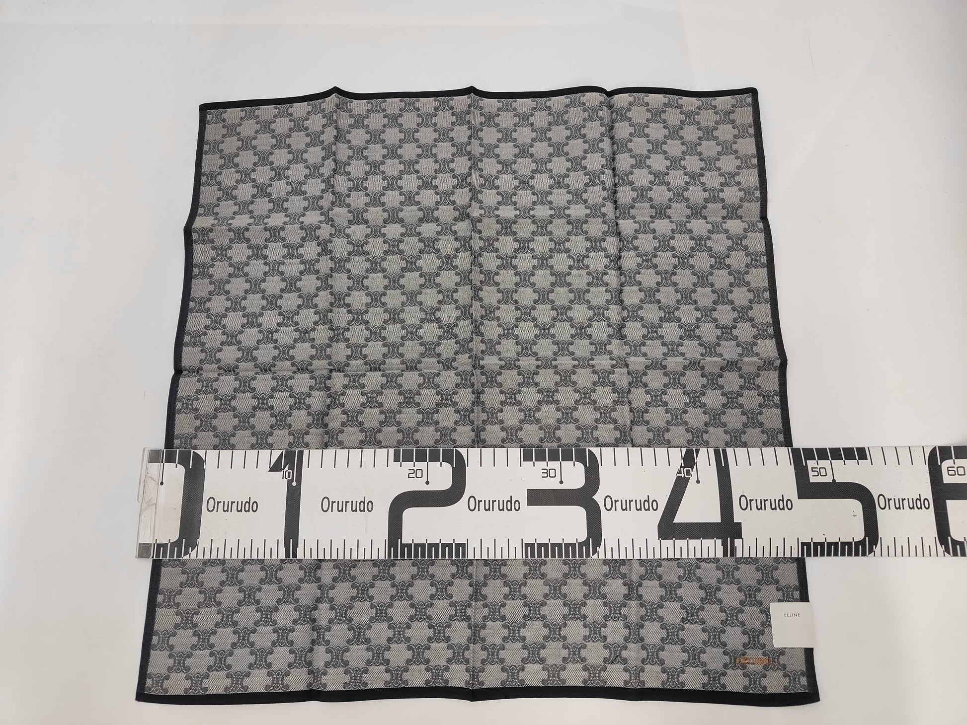 CELINE Macadam All-Over Print Cotton Handkerchief and Other Accessories
