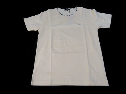 BURBERRY logo embroidered short sleeve T-shirt top