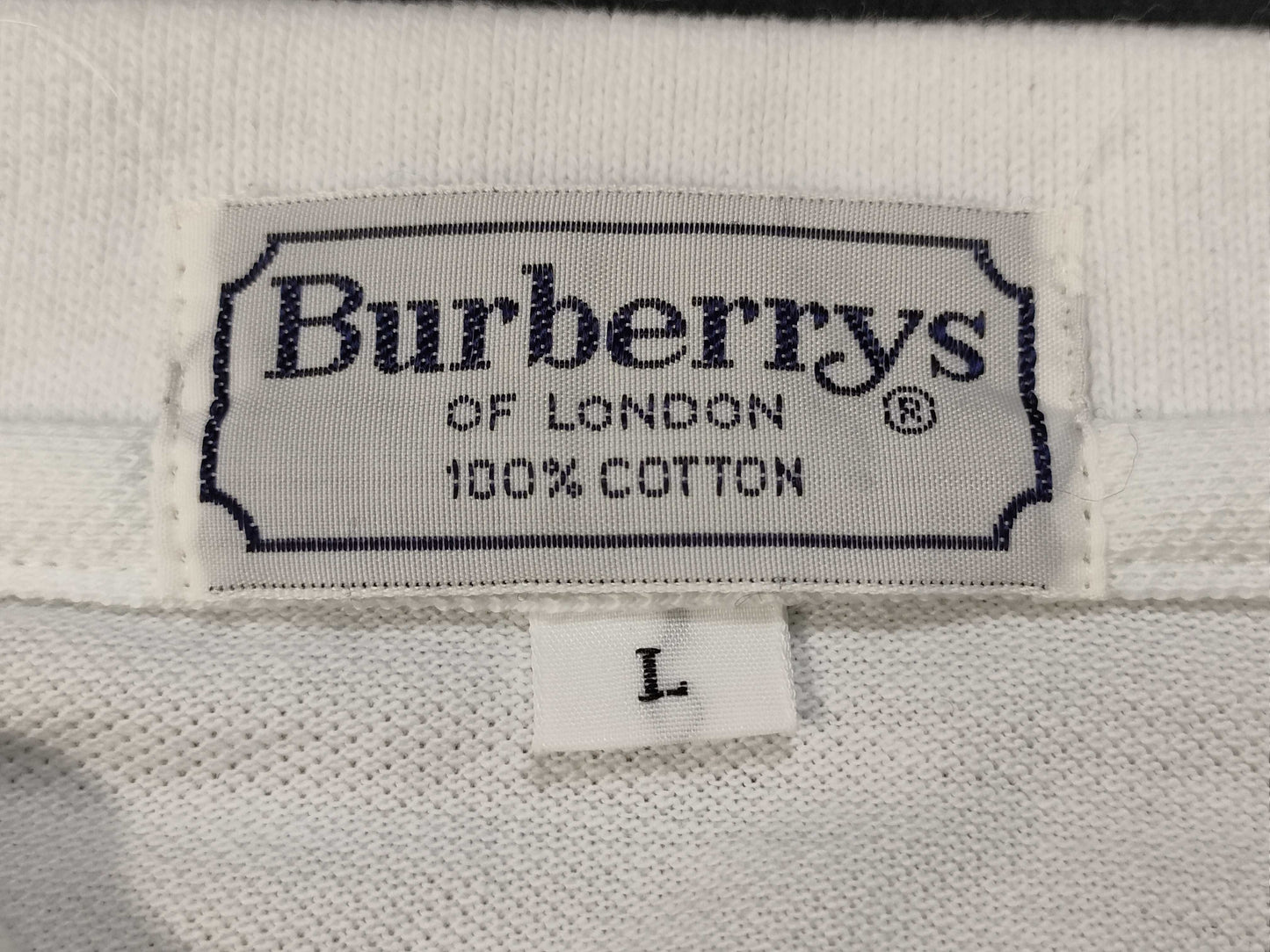 Burberrys Burberry logo patch short sleeve polo shirt top