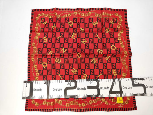 FENDI Zucca Chain Pattern Handkerchief and Other Accessories