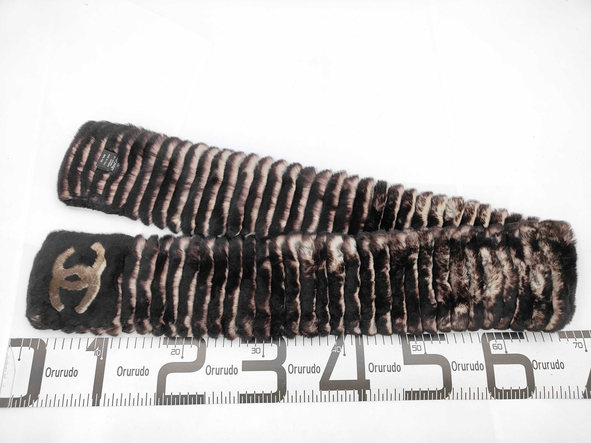 CHANEL Chanel Premium Orirag Rabbit Fur Scarf