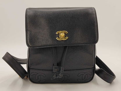CHANEL Triple Coco Caviar Backpack