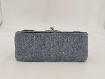 CHANEL Denim Medallion Minimato Shoulder Bag