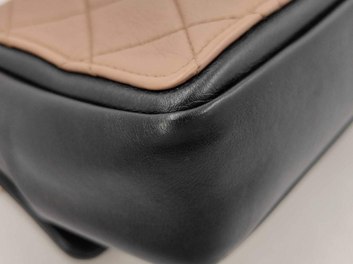 CHANEL Two-tone Matelasse Shoulder Bag