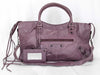 BALENCIAGA Purple The Part Time Leather 2-Way Shoulder Bag with Mirror