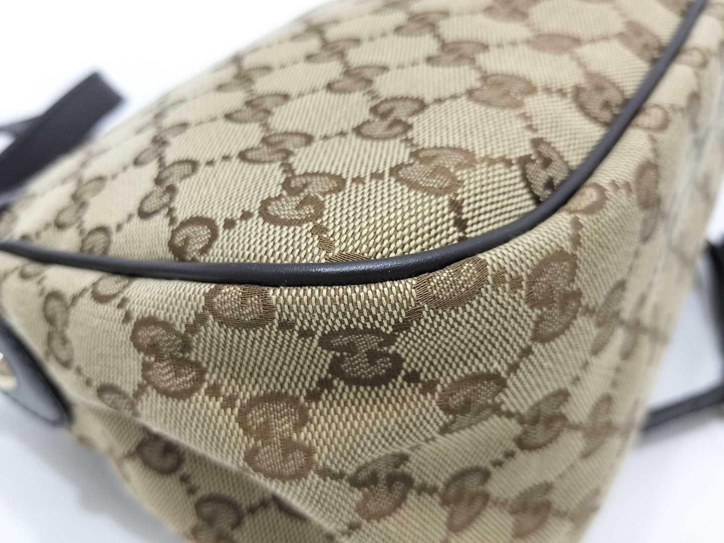 GUCCI GG Canvas Gucci Shoulder Bag GG Canvas Leather Shoulder Bag