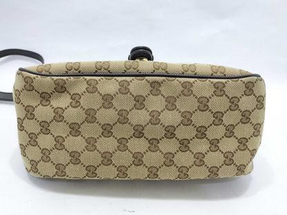 GUCCI GG Canvas Gucci Shoulder Bag GG Canvas Leather Shoulder Bag