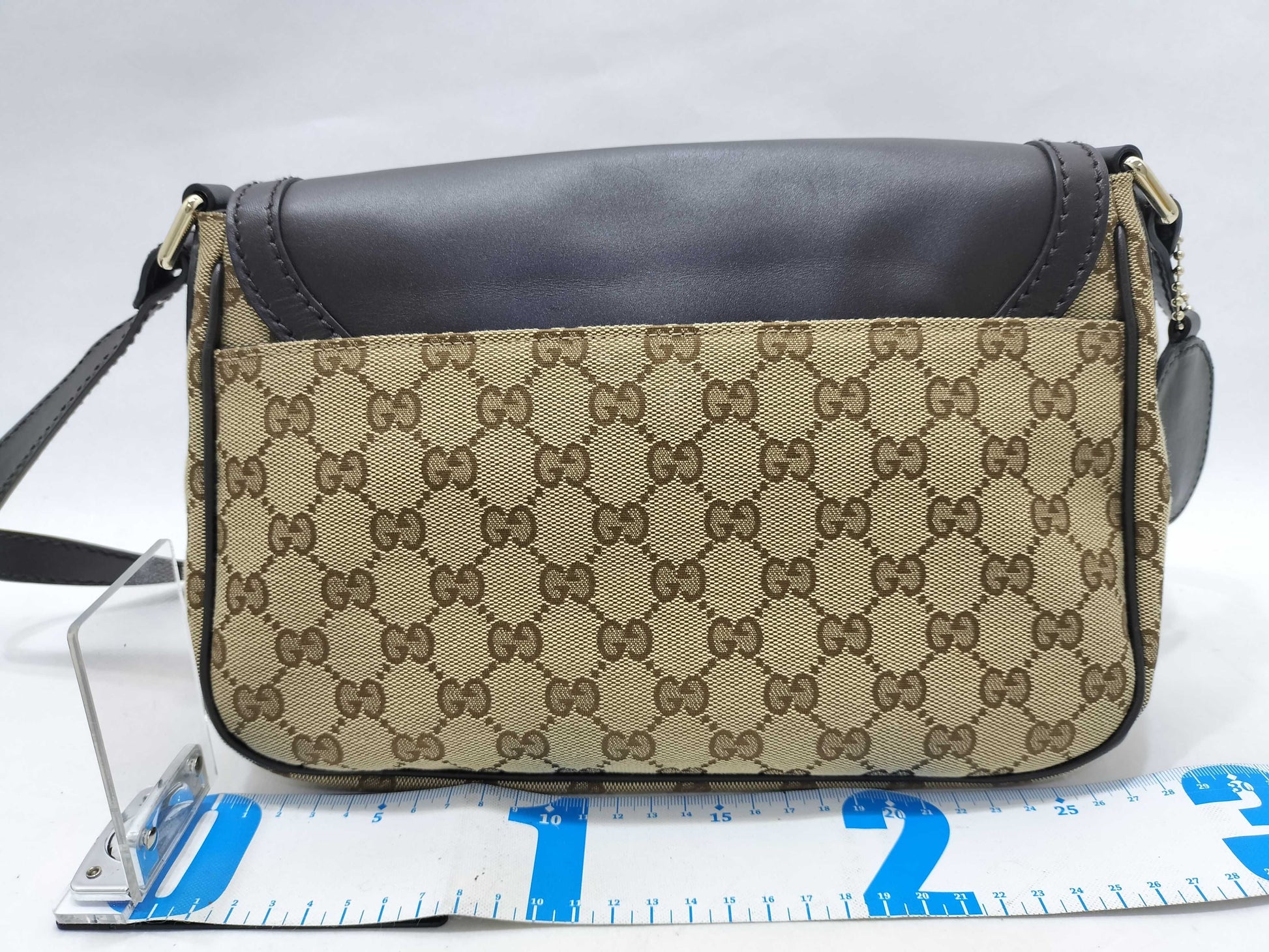 GUCCI GG Canvas Gucci Shoulder Bag GG Canvas Leather Shoulder Bag